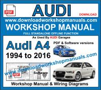 Audi A4 Service Repair Workshop Manual